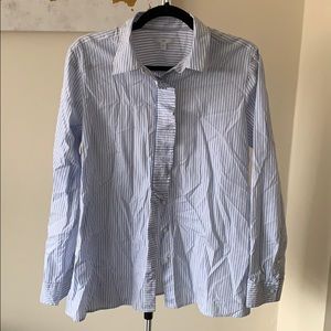 Ruffled Button Down Shirt